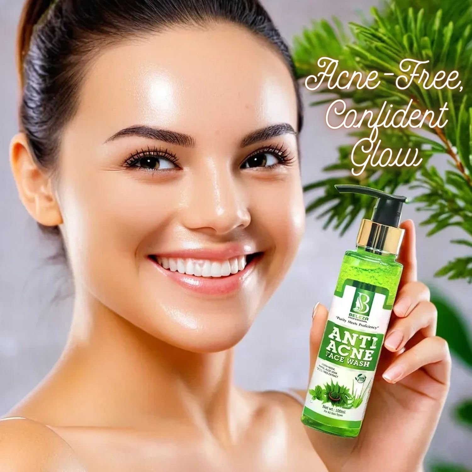 Beleza Professional Anti-Acne Face Wash, Oil Control & Pimple Care