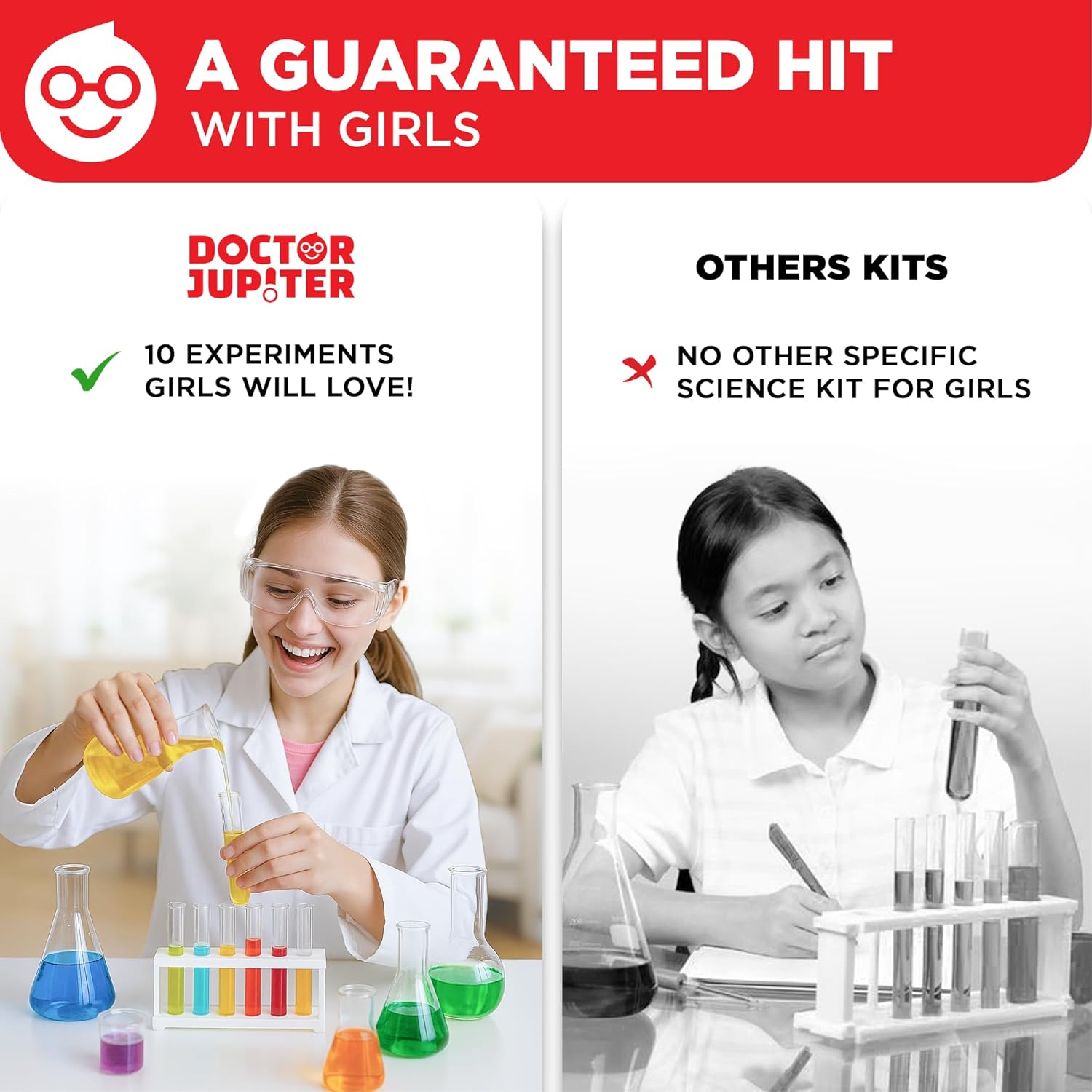 Doctor Jupiter Explosive Science Kit for Girls Ages 8-10-12-14 | Birthday Gift Ideas for 8,9,10+ Year Olds | Chemistry Set, STEM Toy Kit with 10 Experiments | Learning & Educational Projects - Image 7