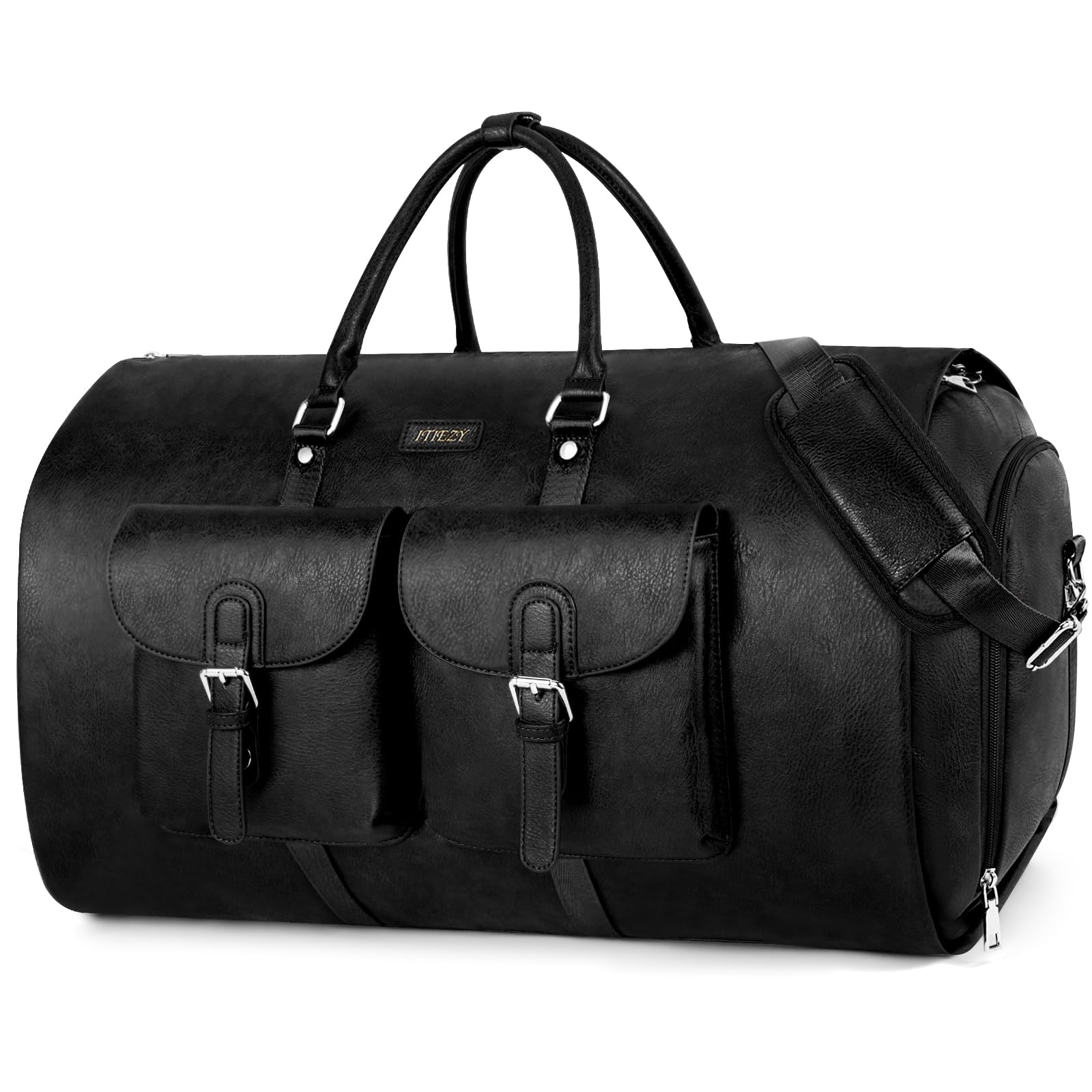 Garment Bag for Travel, Convertible Carry on Garment Duffel Bag for Men 3Pcs Weekender Bag 2 in 1 Hanging Suitcase Suit Bag