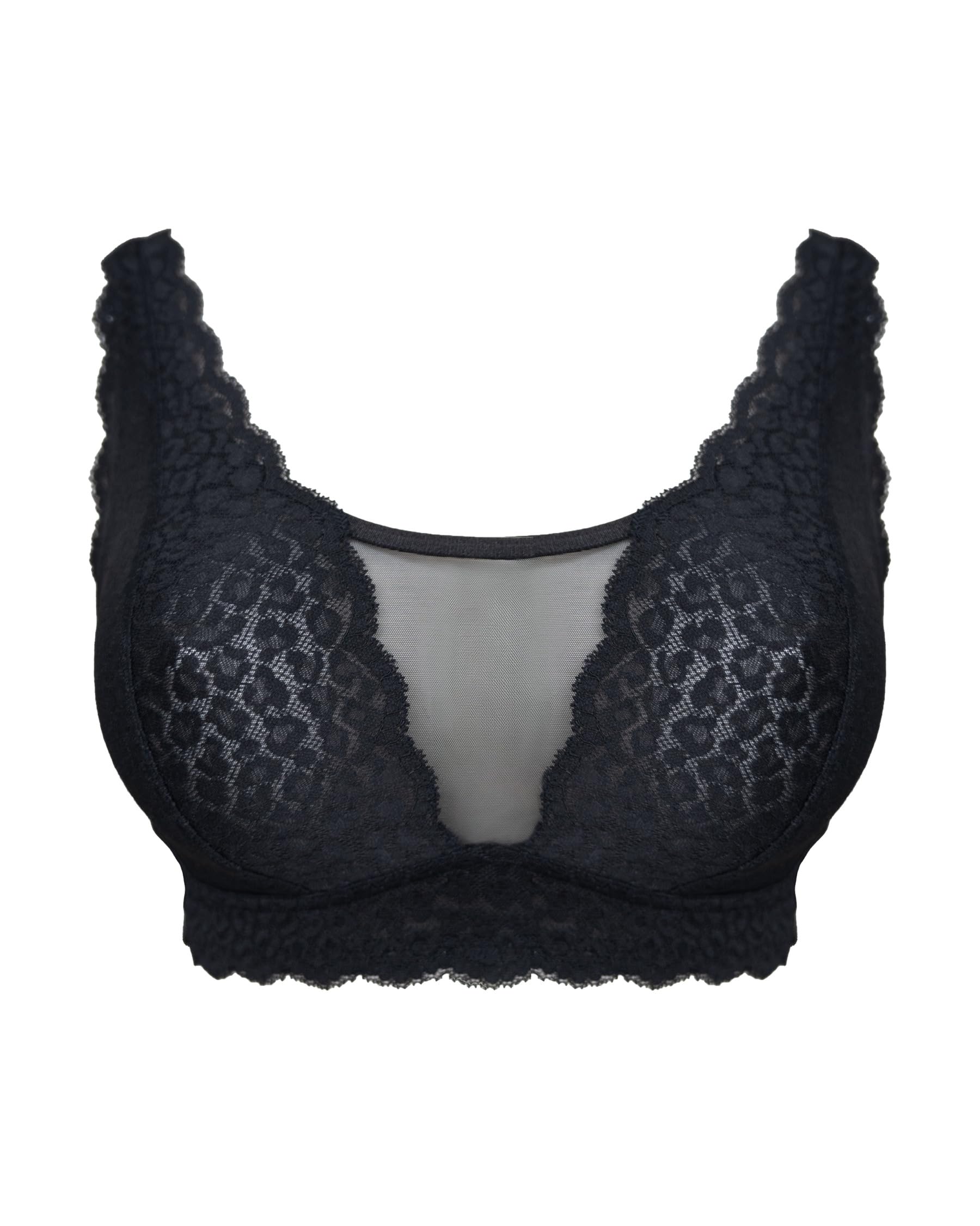 SugarShape Bralette ELVA Bralettes unwattiert bügellose BHS,Spitzen-BHS