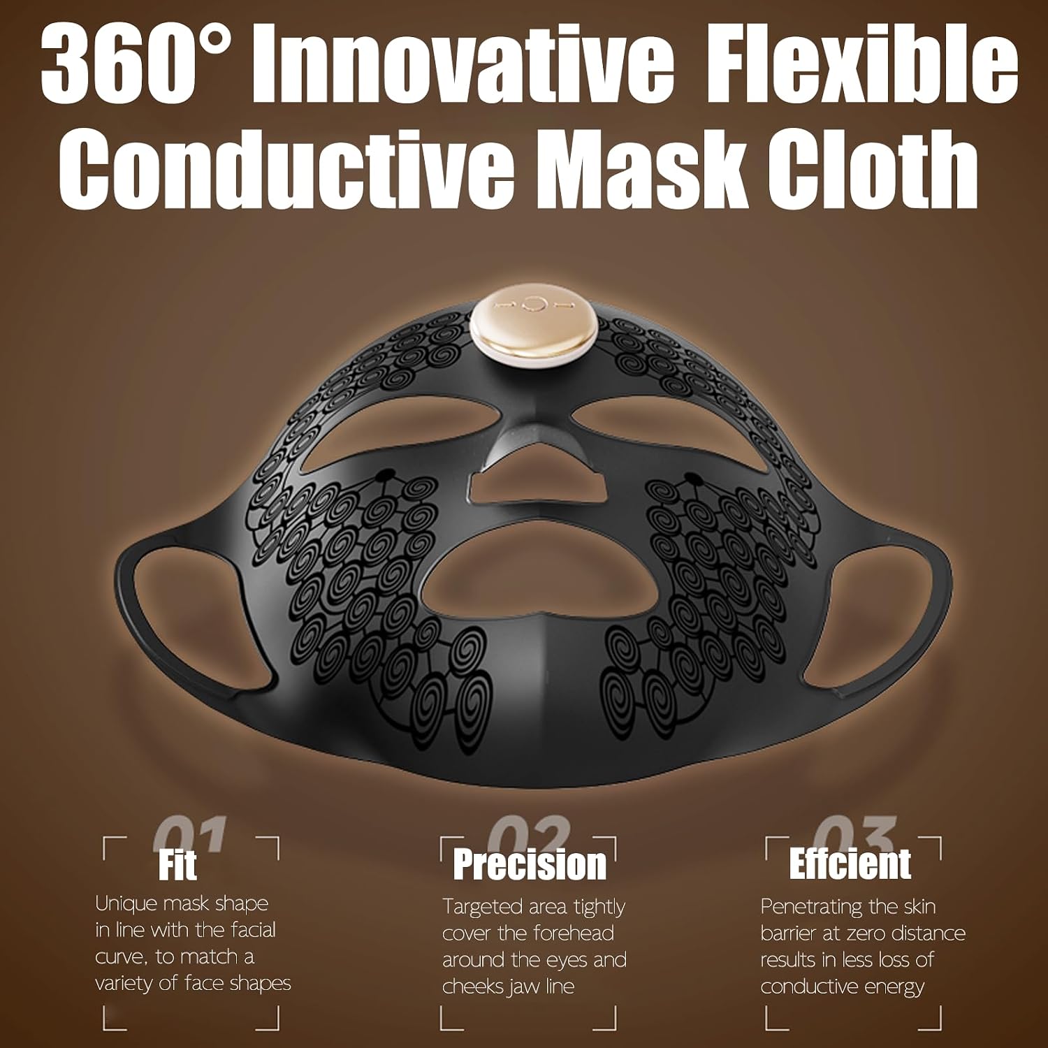 Facial Device Face Sculpting Device Skin Care Beauty Mask Face Lifting Women Enhance Nutrient Penetration Reduce Fine Lines Wrinkles Portable Firming Face Mask Washable & Reusable Elitzia ETKD819A