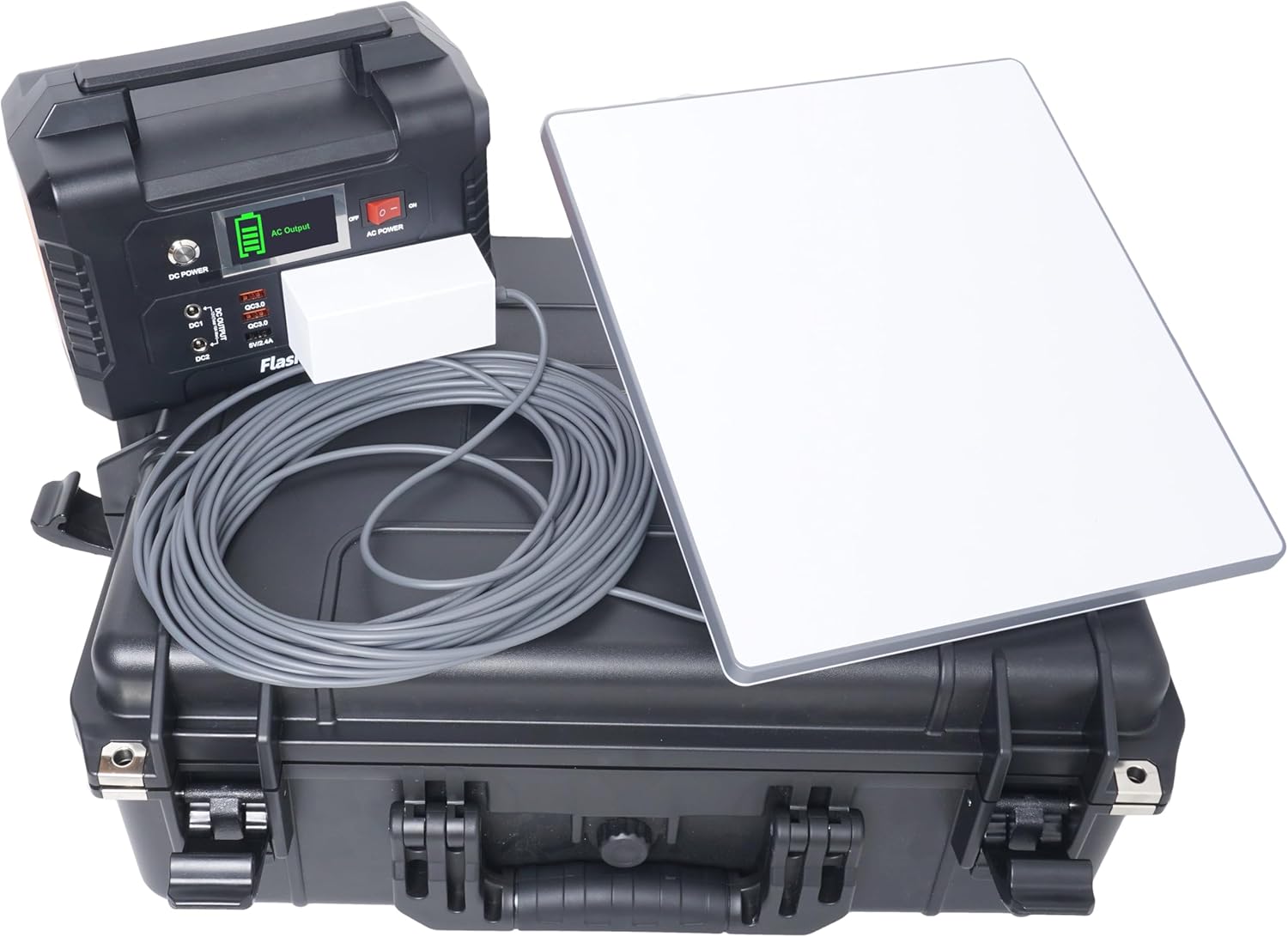 Battery Powered Starlink Mini Mobile Internet Kit Case, 4.5+ Hrs Runtime, Portable Wifi Connection For Camping, Festivals, Tradeshows, Emergencies. Includes Battery, Case & Foam. Starlink Not Included