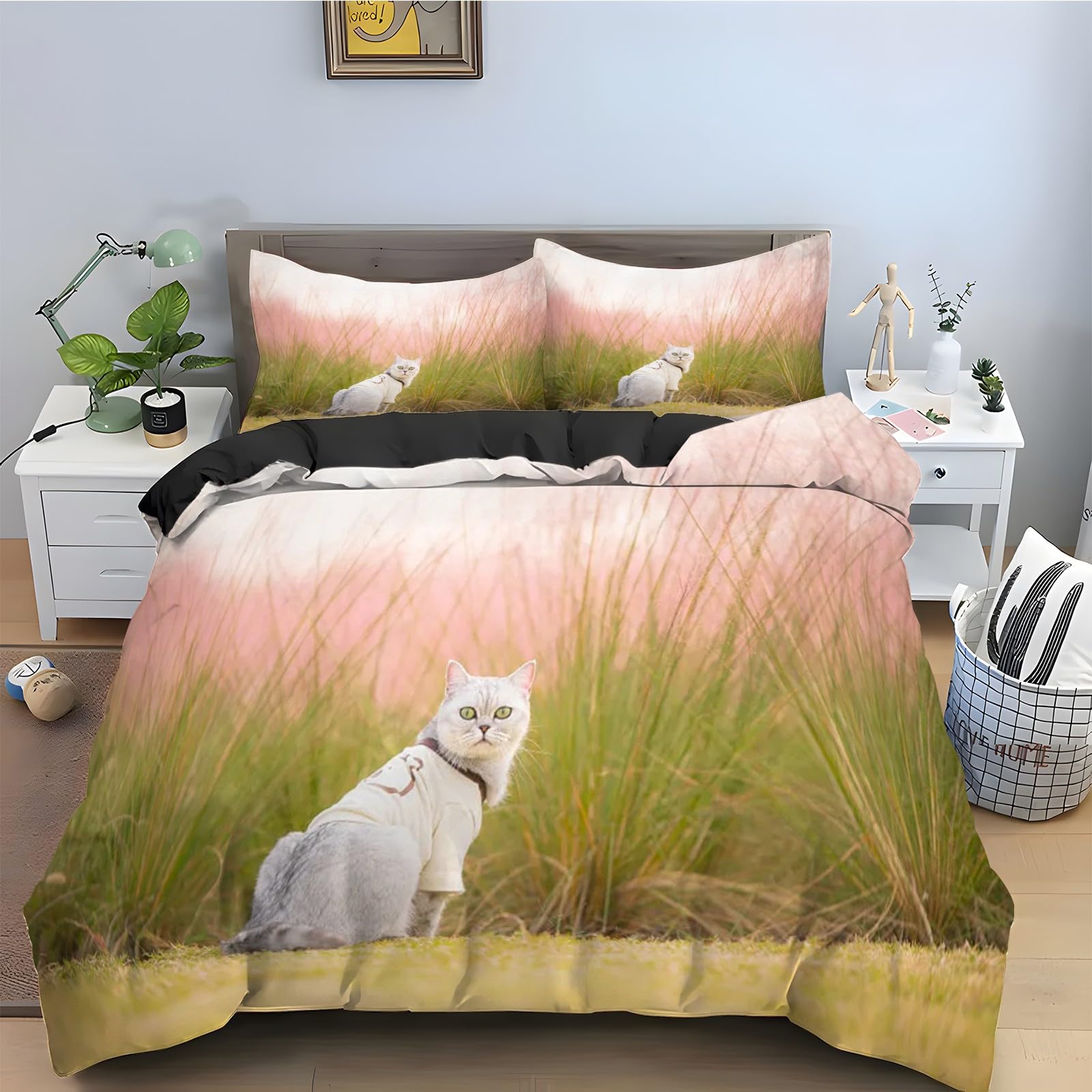 Housse de couette 200x200 chat pour transformer votre chambre en nid douillet