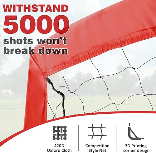 Miniatura 3 de BOHEN 5x3ft Portable Soccer Goal for Kids Backyard with Carry Bag - Easy Folding Lightweight Fun for Outdoor Indoor Training Games for Teen Youth