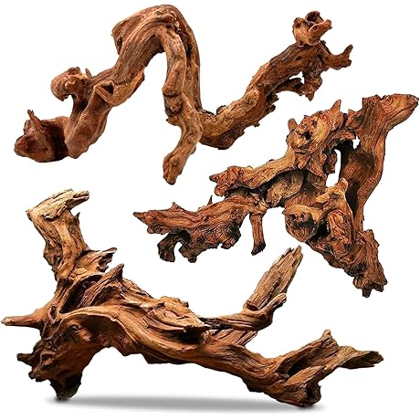 PINVNBY Natural Mopani Driftwood for a Unique Aquarium Landscape