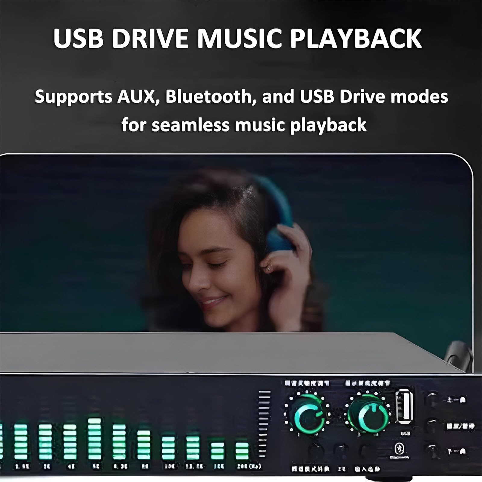 Ecualizador Gráfico De Audio Estéreo, Ecualizador Digital De 31 Bandas, Con Pantalla De Espectro Led, Procesador Dsp Y Reducción De Ruido, 10 Efectos Preestablecidos Para Estudio De Grabación