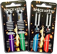 Vista 2 de Juego de 4 llaves espaciales en forma de sable de luz™ - Compatible con Kwikset KW1 KW10