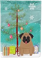 Vista 1320 de Caroline's Treasures BB4243GF Bandera de jardín con texto en inglés «Merry Christmas» con texto en inglés «Merry Christmas», bandera decorativa