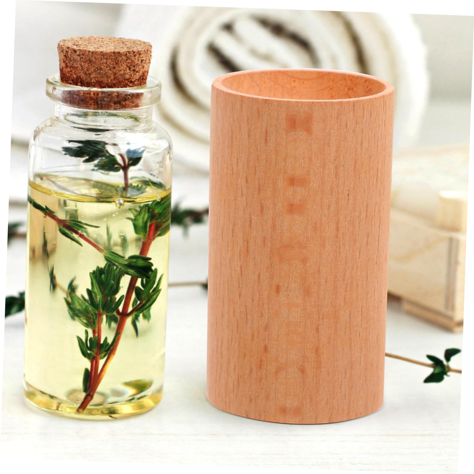 ULTECHNOVO 5piezas Difusor De Esencial De Madera Para Hogar y Coche Decoración Aromática De Diseño Elegante Para Celebraciones y Uso Diario