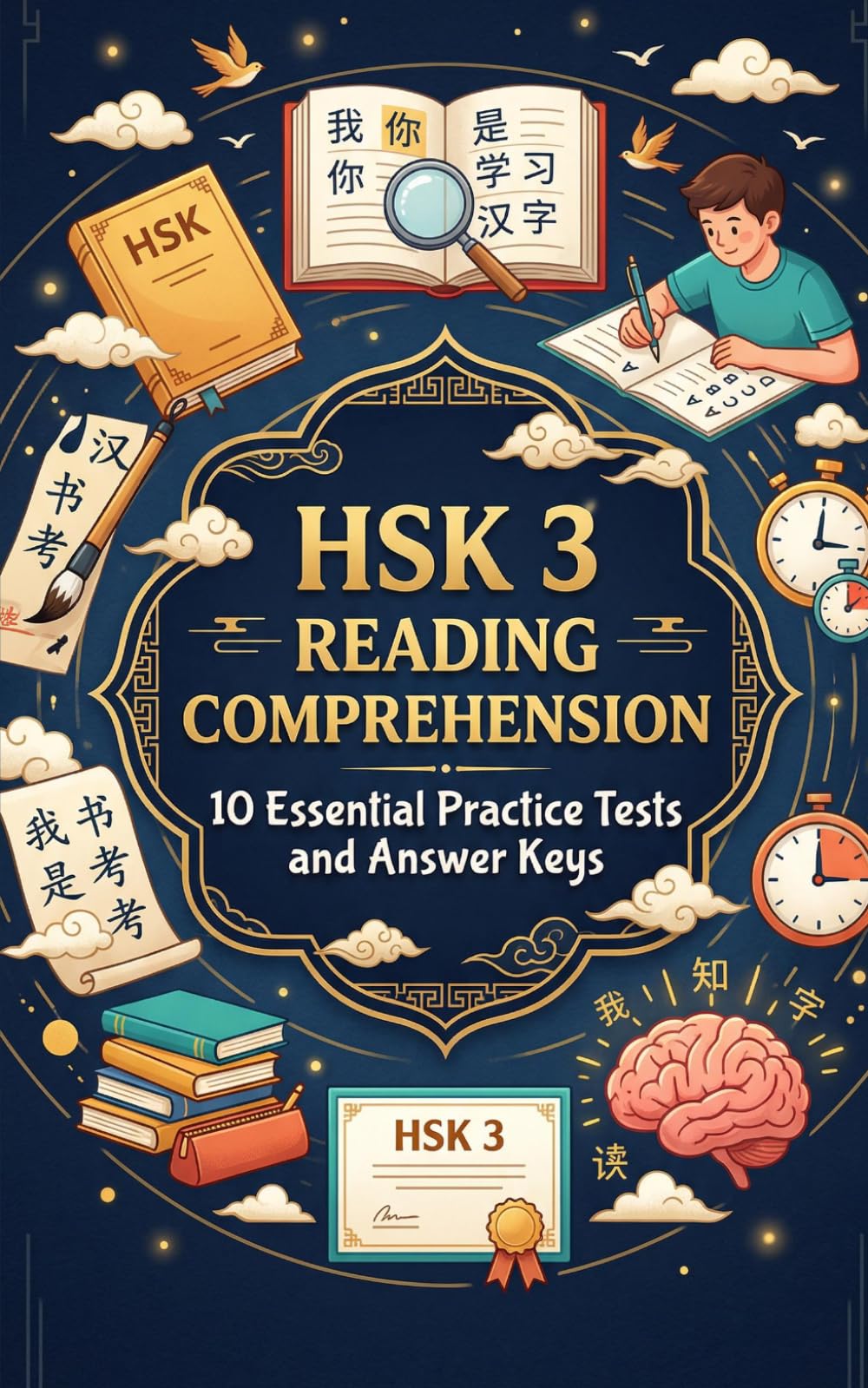 HSK 3 Reading Comprehension: 10 Essential Practice Tests and Answer Keys