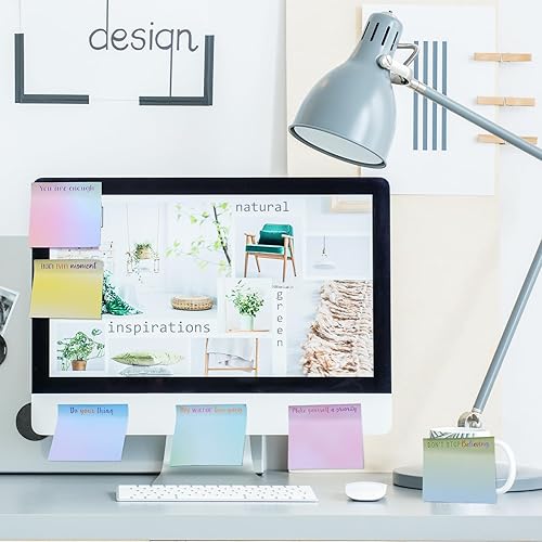 Miniatura 6 de 60 notas adhesivas inspiradoras de 3 x 3 pulgadas, divertidos bloc de notas motivacionales, regalos positivos para profesores, enfermeras,