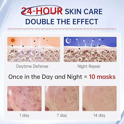 Miniatura 3 de Suero facial 2 en 1, vitamina C y suero facial de retinol, juego de cuidado de la piel antienvejecimiento con ácido hialurónico, niacinamida y