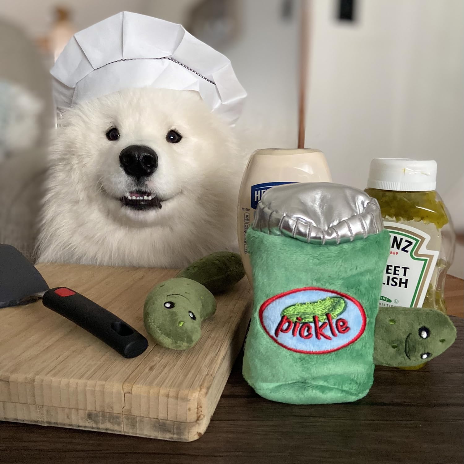 CHEWFFON Juguetes interactivos para perros, juguetes para esconderse, juguetes de enriquecimiento para perros, juguetes chirriantes para el aburrimiento y estimulante rompecabezas de peluche para