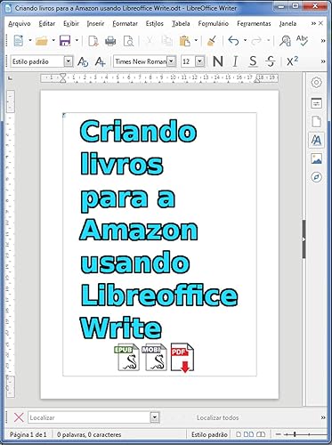 Criando livros para a Amazon usando o Libreoffice Write