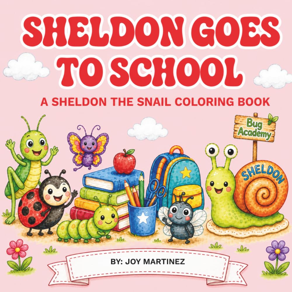 Sheldon Goes to School Coloring Book: A Back-to-School Coloring Book for Kids Featuring Classroom Fun, Friends, and Learning Adventures with Sheldon ... Sheldon's Adventures, Sheldon Goes to School)