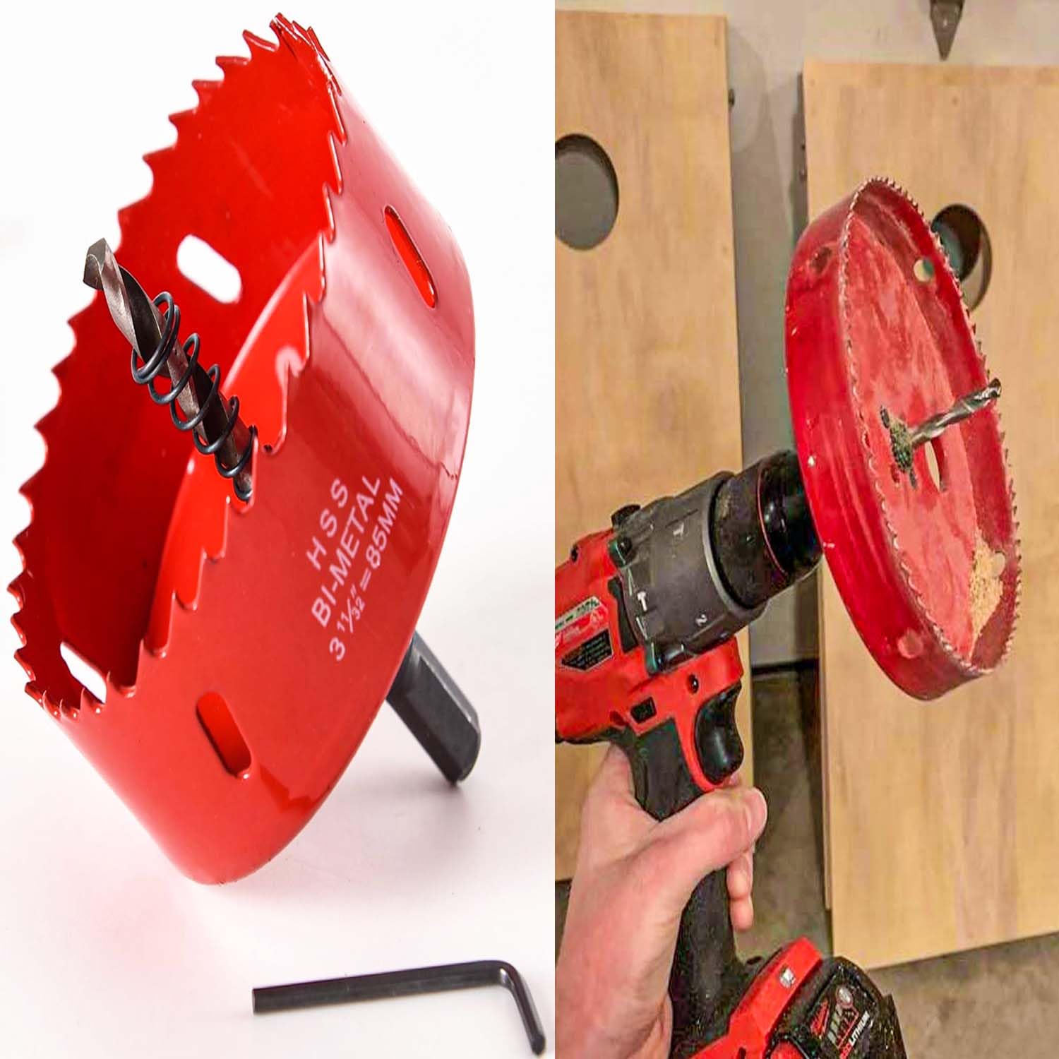 Lochsägen Cutter,Metall Lochschneider,Schneller Schnitt Qualität Lochschneider Bohrer,Glatte schnelle Schneiden,für Holz, Kunststoff, UPVC, Fiberglas und Gipskart