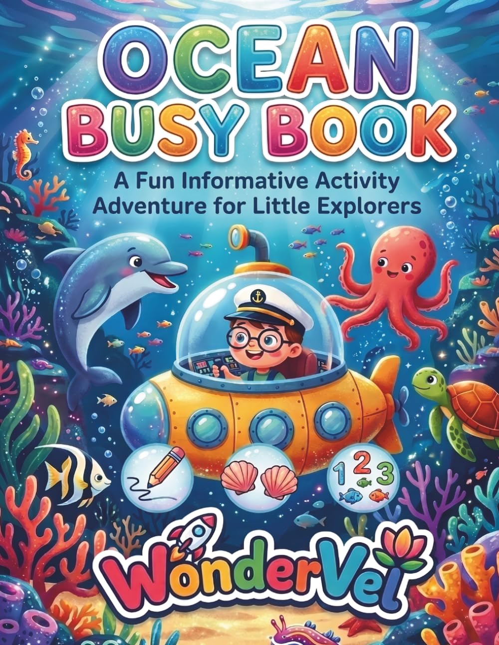 Ocean Busy Book: A Fun Informative Activity Adventure for Little Explorers Ages 3-8