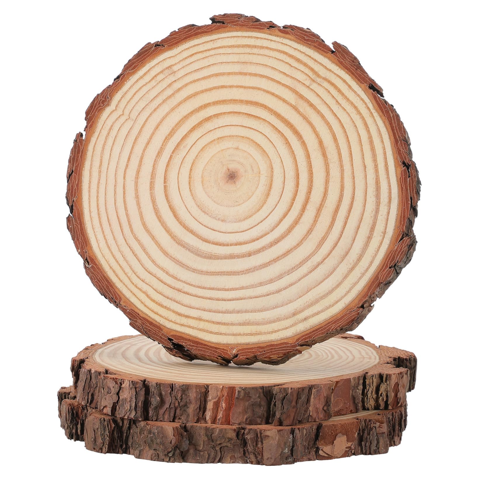 Pierres de Gué de Jardin en Bois, Lot de 3, Style Délicat