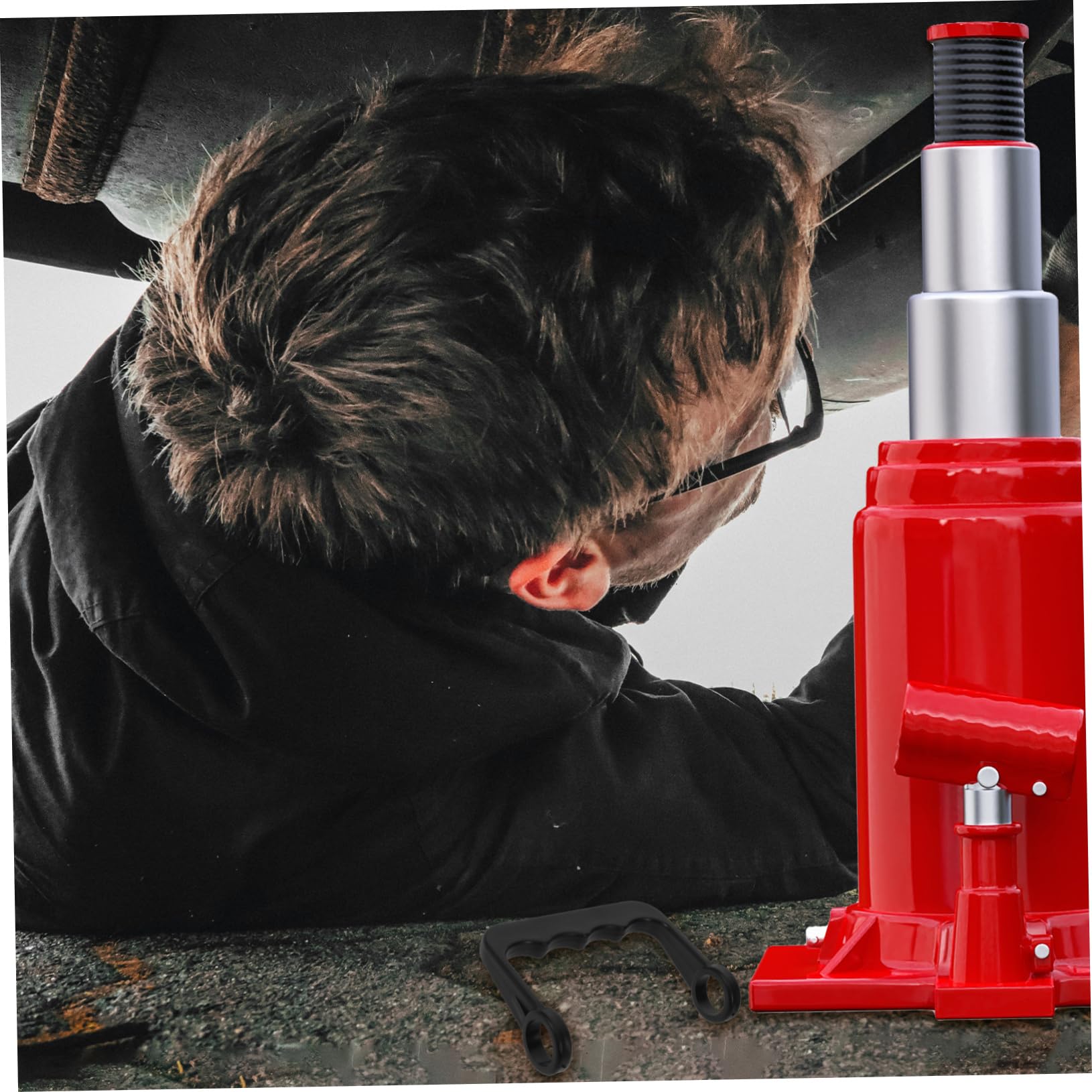 KICHOUSE Jack Handle Car Jack Trailer Jack an Fittings Automotive Jack Accessories Jack Crank Handle Replacement Jack Lifting Handle Hand Jack Tool Floor Jack Accessories Plastic Black