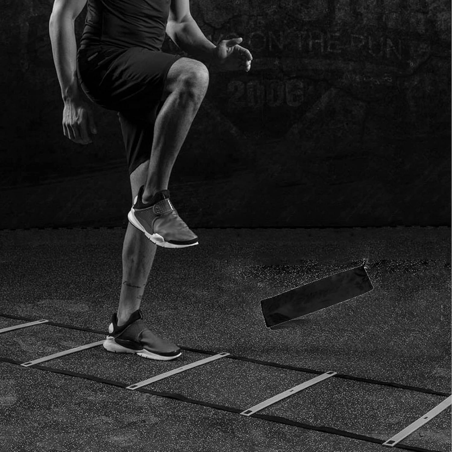 Agility Ladder Fixed Agility Training Ladder, Speed Training Equipment,Fitness Jumping Ladder Footwork Sport Equipment,Multiple Models are Available(Size:3.4M)