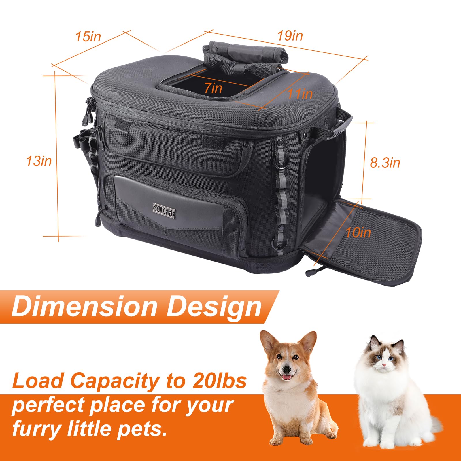 ペットバッグ Motorcycle Dog Carrier Portable Pet Carrier Pet Travel Bag Cat