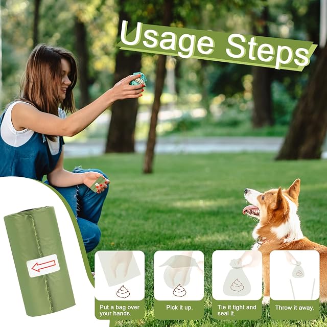 Foto 4 de 7 de Hundekotbeutel BiologiAbbaubare,Hundetüten Kotbeutel Kotbeutel für Hunde,510 pcs Dog Poop Bags,100%…