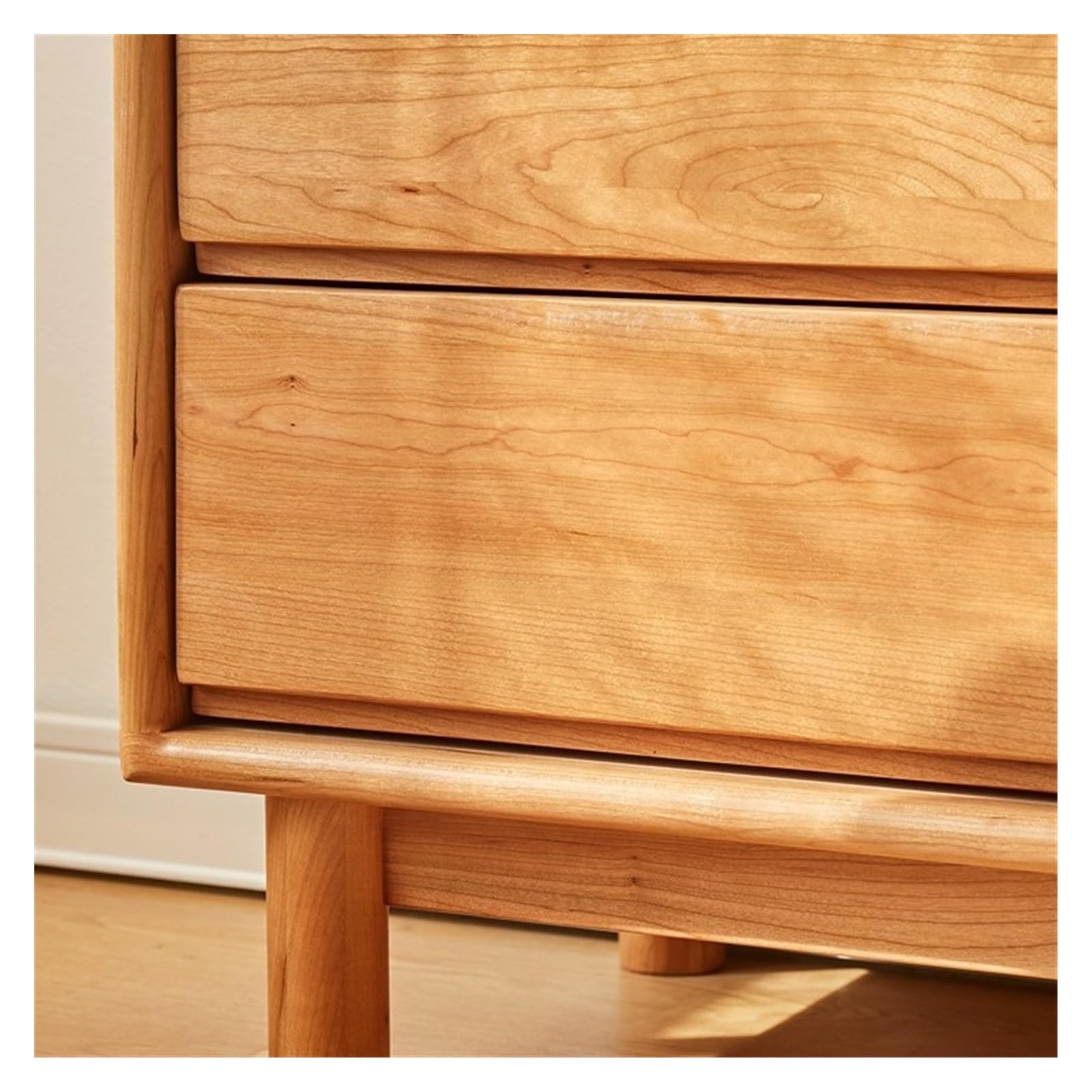 Cassettiera Camera da letto in legno massello Cassettiera a cinque cassetti Soggiorno alto Credenza semplice Piccolo mobiletto for la casa Cassettiera 5 cassetti