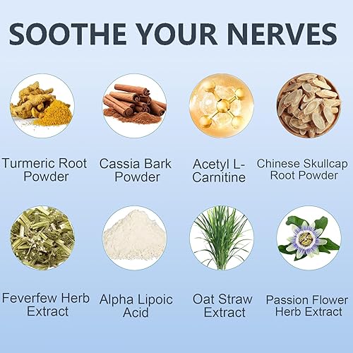 Miniatura 4 de Cápsulas para neuropatía  Suplemento de apoyo nervioso  Mejora la calma nerviosa  Reduce la fatiga y promueve el bienestar general  con ácido alfa
