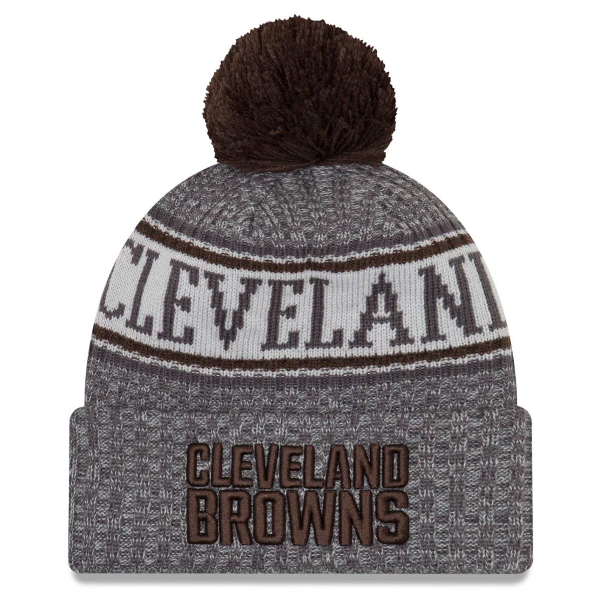 New Era NFL Sideline Graphite Beanie Cleveland Browns
