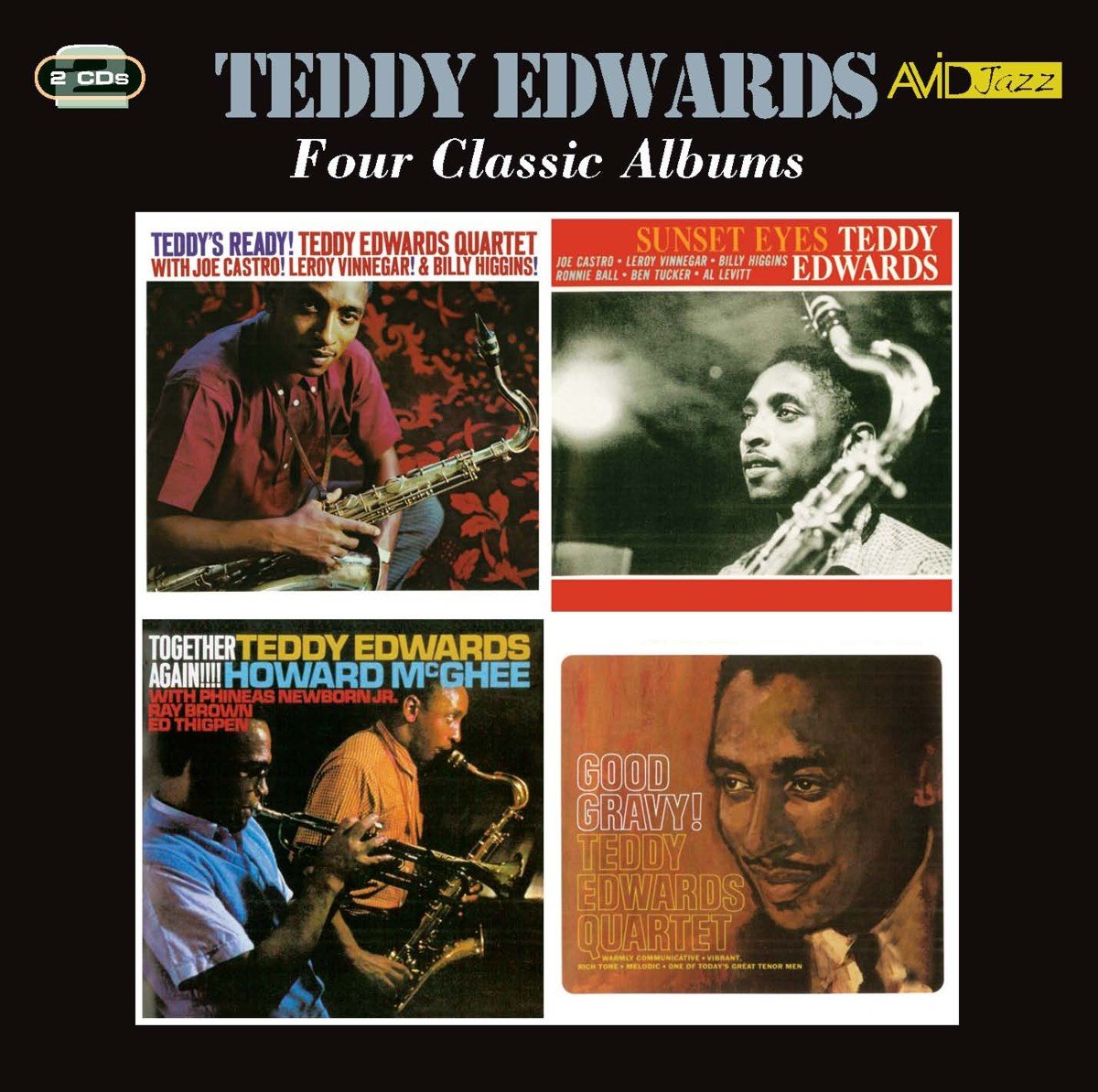 4 LPS - Teddy's Ready / Sunset Eyes / Together [Audio CD] Teddy Edwards