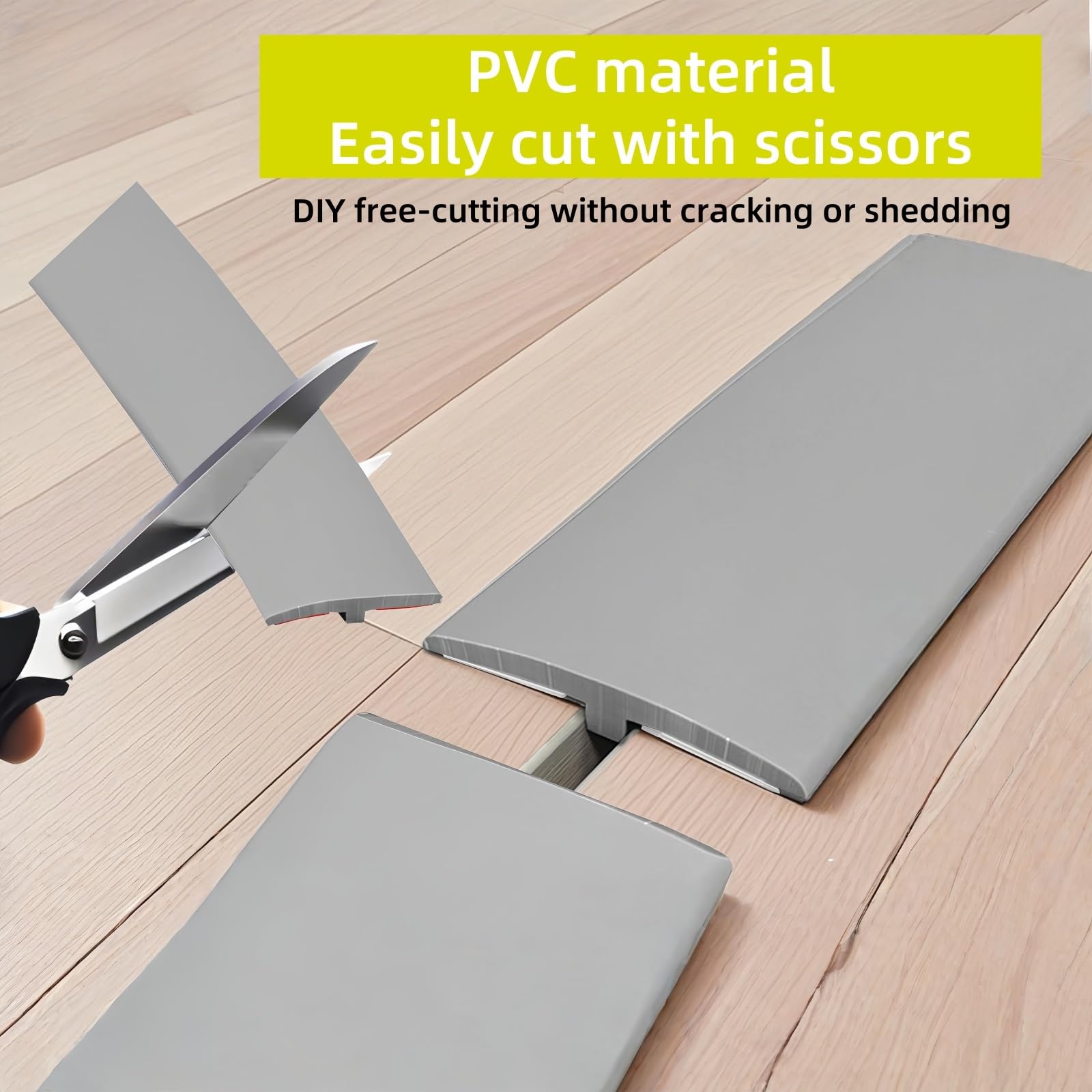 Tira de transición autoadhesiva de PVC laminada de 5 m, perfecta para proteger y resaltar los bordes del suelo en zonas de alto tránsito, fácil de instalar (nogal)