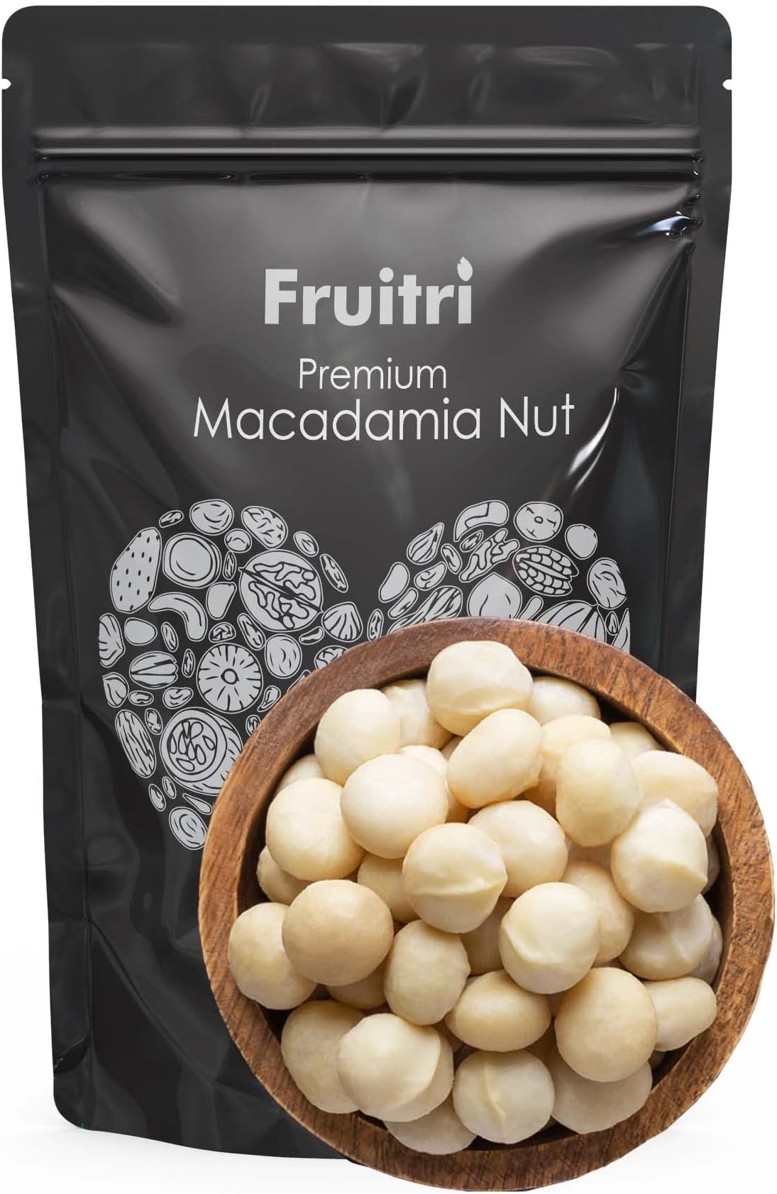 Fruitri Premium Macadamia Nuts � 250g, Natural, Rich & Buttery | Perfect for Snacking, Baking & Keto Diet | Healthy, Crunchy & Nutrient-Packed Dry Fruits