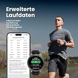 Amazfit Cheetah 2 Pro 48mm GPS Running Smartwatch, 1.32" AMOLED Display, Sapphire Glass, Ti Case, 32GB, 20 Days of Battery, 5 ATM, NFC, Flashlight, Offline Maps, 170+ Sports for Android & iPhone - 4