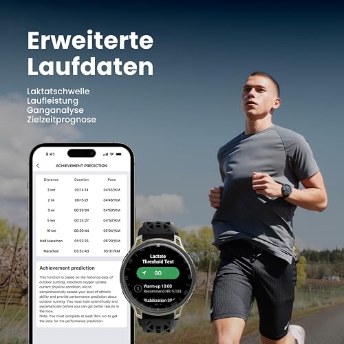 Amazfit Cheetah 2 Pro 48mm GPS Running Smartwatch, 1.32" AMOLED Display, Sapphire Glass, Ti Case, 32GB, 20 Days of Battery, 5 ATM, NFC, Flashlight, Offline Maps, 170+ Sports for Android & iPhone - 4