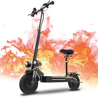 JUEJING X500 Electric Scooter for Adults - 48V 2000W Dual Motor, 48V 18AH Lithium Battery, 40 Miles Long Range, 330lbs Weight Limit, Disc Brake, Removable Seat, Scooter Electric