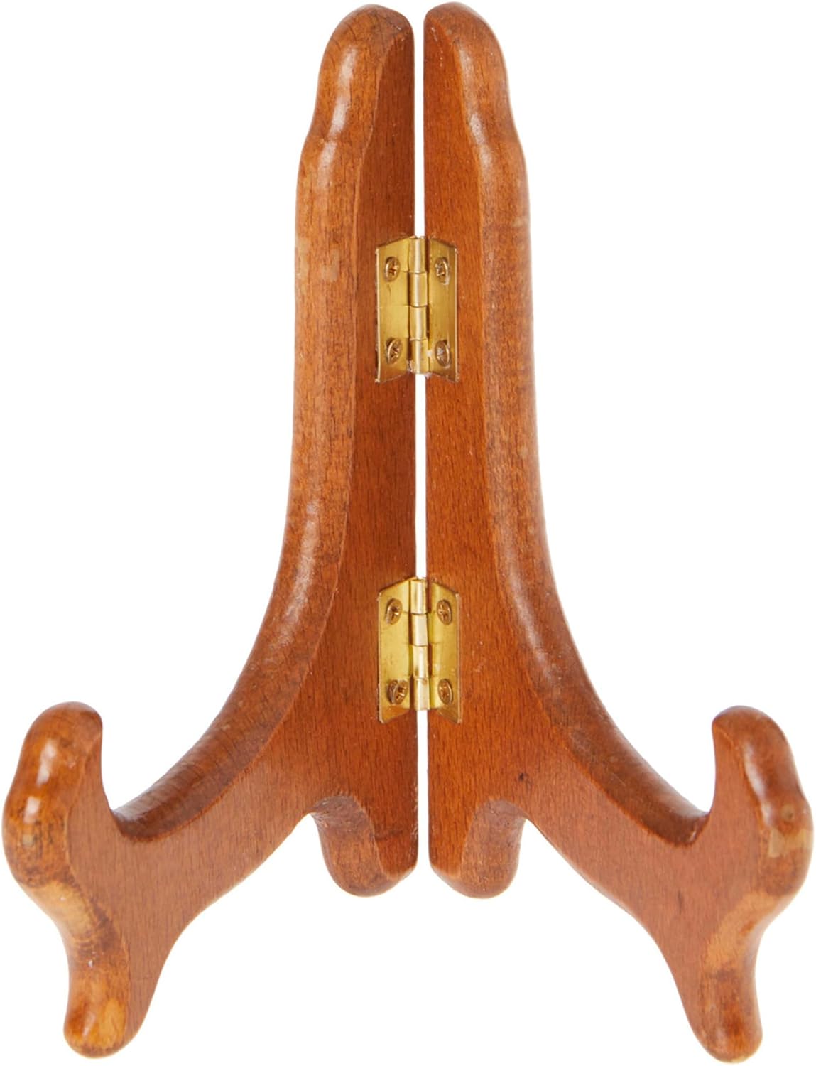 Bard's Hinged Medium Wood Plate Stand, 5" H x 5.75" W x 3.75" D (For 5" - 7.5" Plates), Pack of 6