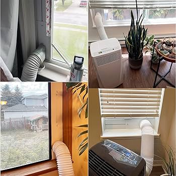 Amazon.co.jp: 窓用ダクトパネル エアコン排気ホース 窓用