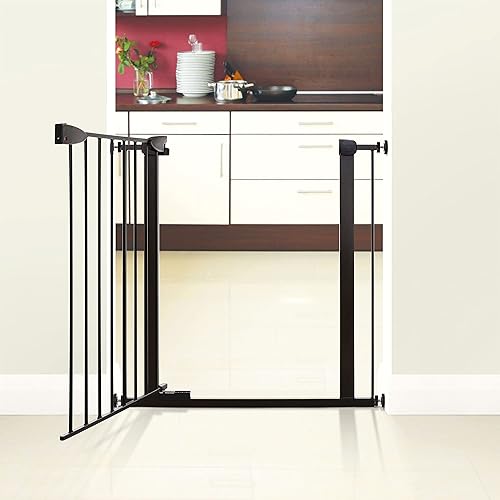 Miniatura 3 de Dreambaby Boston - Puerta extra alta de cierre automático con indicador de comprobación Ezy - Negro