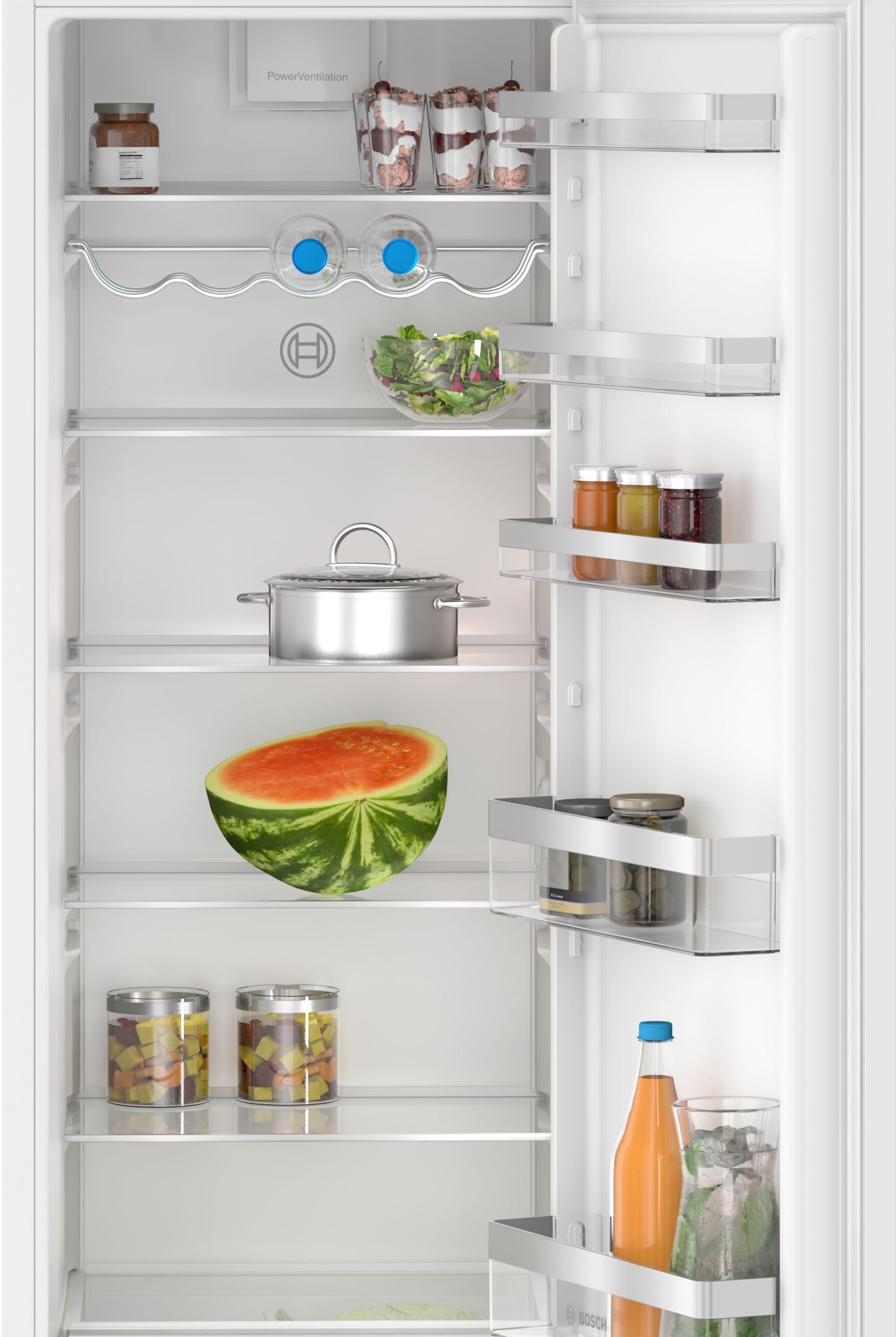 Bosch Electroménager KIR81VFE0, Série 4, Réfrigérateur 1 Porte, Encastrable, 177.2 x 54.1 cm, 310 L