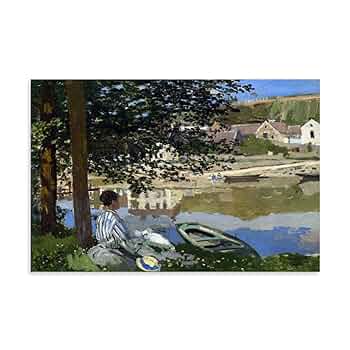 油彩画　油絵　肉筆画　風景(仮)セーヌ川の岸辺　作者不詳　Ｆ６ 油彩画 油絵 肉筆画 風景(仮)セーヌ川の岸辺 作者不詳 F6