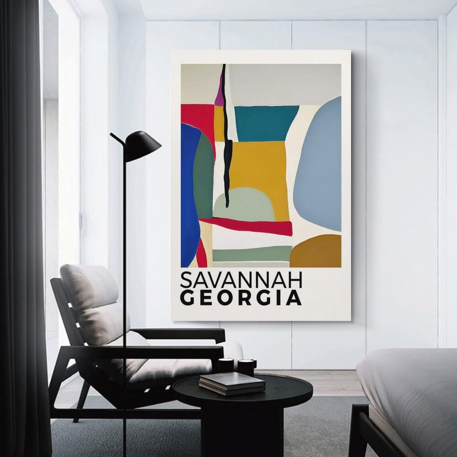 Junmoney Savannah Georgia Canvas Wall Picture, 24x36inch(60x90cm), for Sofa Walls, Lounge Or Home Corners, Modern Wall Decor for Cosy Interiors