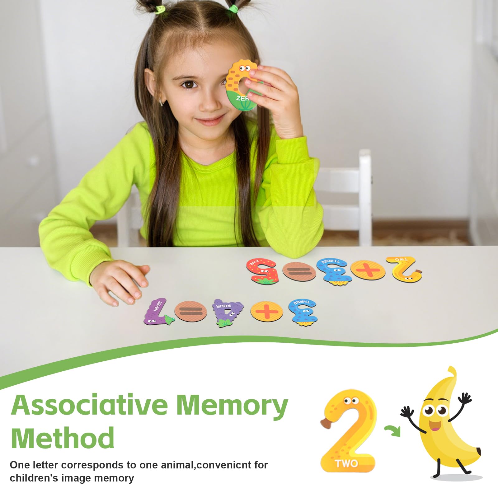 26 Pcs Magnetic Numbers,Large Fridge Magnets for Kids,Fruits Number Magnets,Educational Learning Numbers Toys Include Maths for Baby Toddler Preschool - Image 4