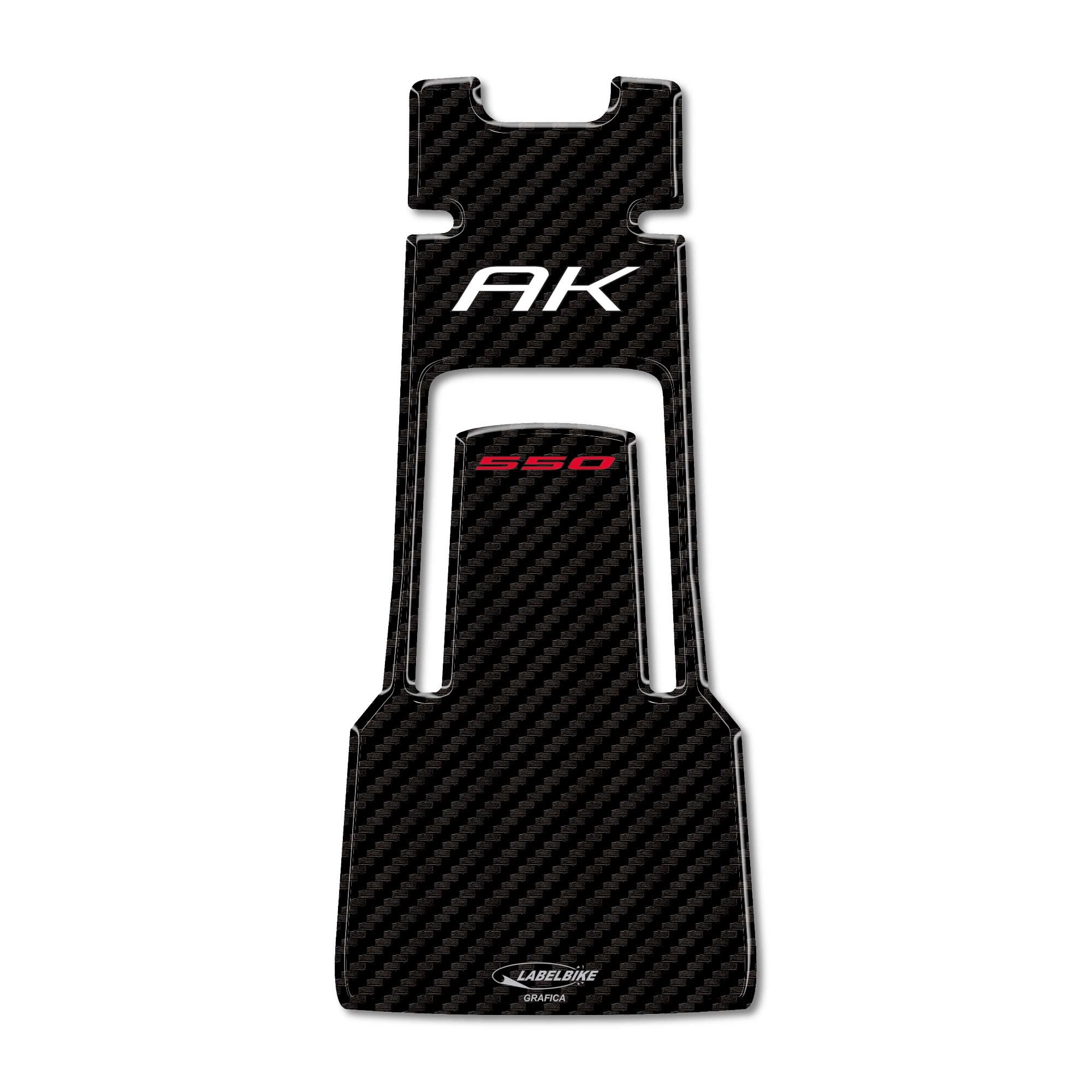 labelbike - Adesivo 3D Moto Scooter Sportello Serbatoio Protezione e Decorazione in Resina compatibile con Kymco AK 550 2017-2022