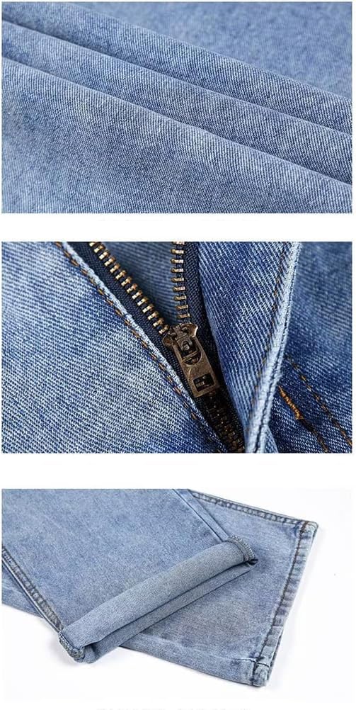 Baggy Jeans Men Relaxed Fit Straight Wide Leg Long Denim Pants Casual Work Hip Hop Jeans Trousers - Image 5