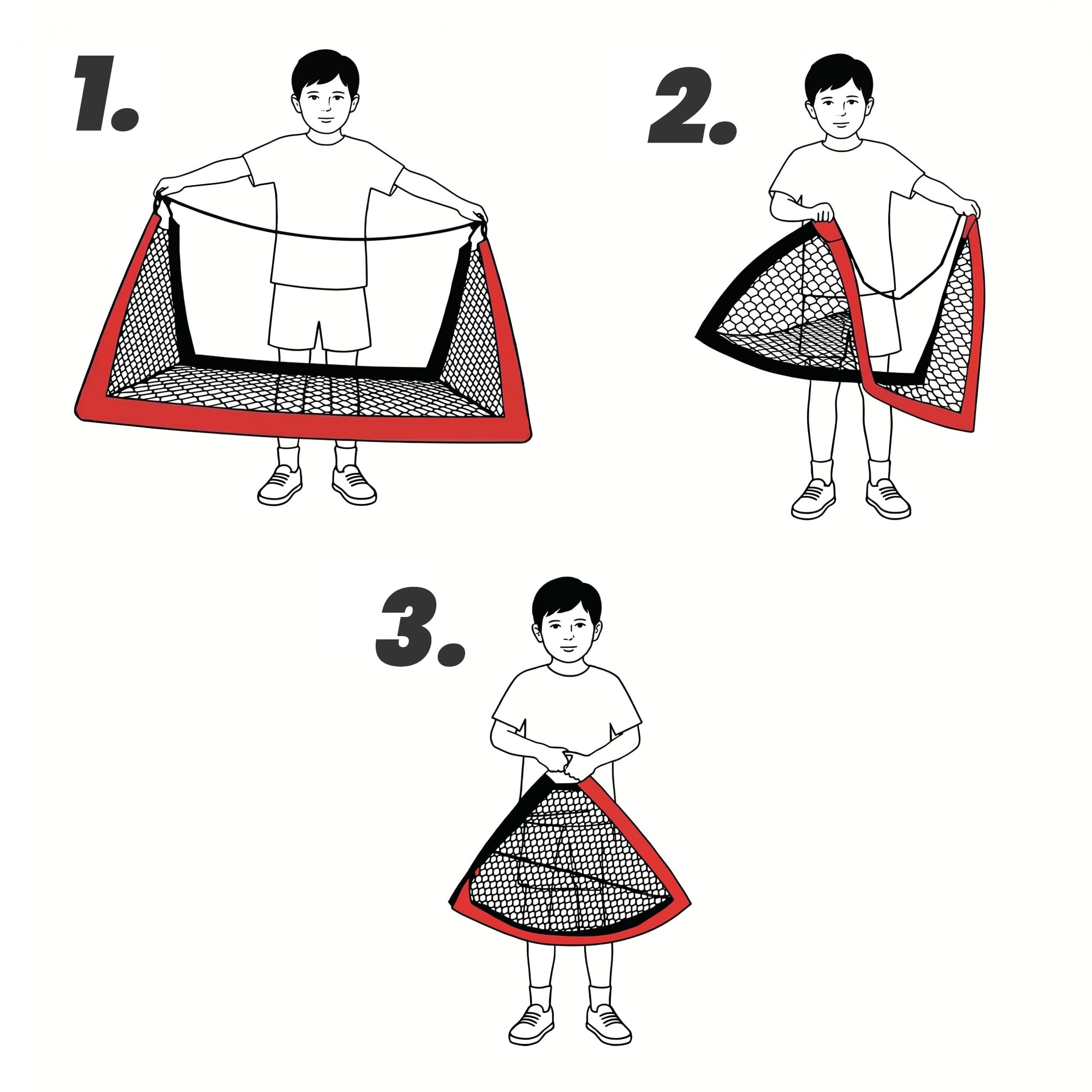 KYTO Set 2 Porte da Calcio Bambini con Rete, 90x120 cm | Struttura in metallo, ancoraggi a terra, pallone mini e pompa inclusi – ideale per giardino e parco