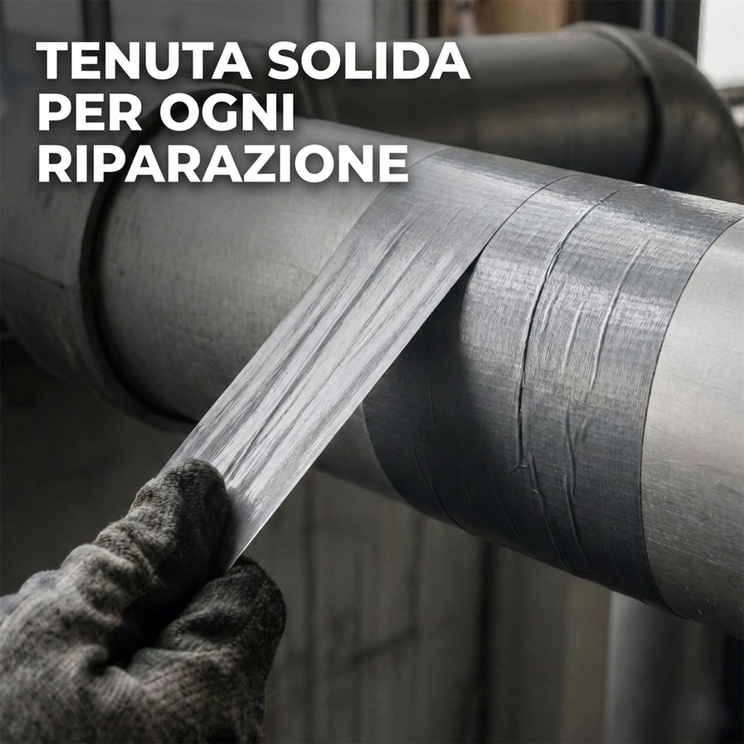 NIPA IT | Nastro Americano Telato, 50mm x 25 metri, Nastro Telato Grigio per Uso Interno/Esterno, Made In Italy