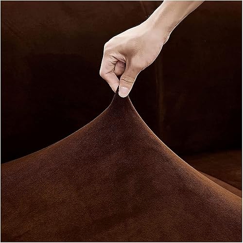 Miniatura 2 de Fundas para sofá seccional, fundas elásticas para sofá modular en forma de L, de terciopelo separado, funda de sofá para sofá de 1, 2, 3 plazas,