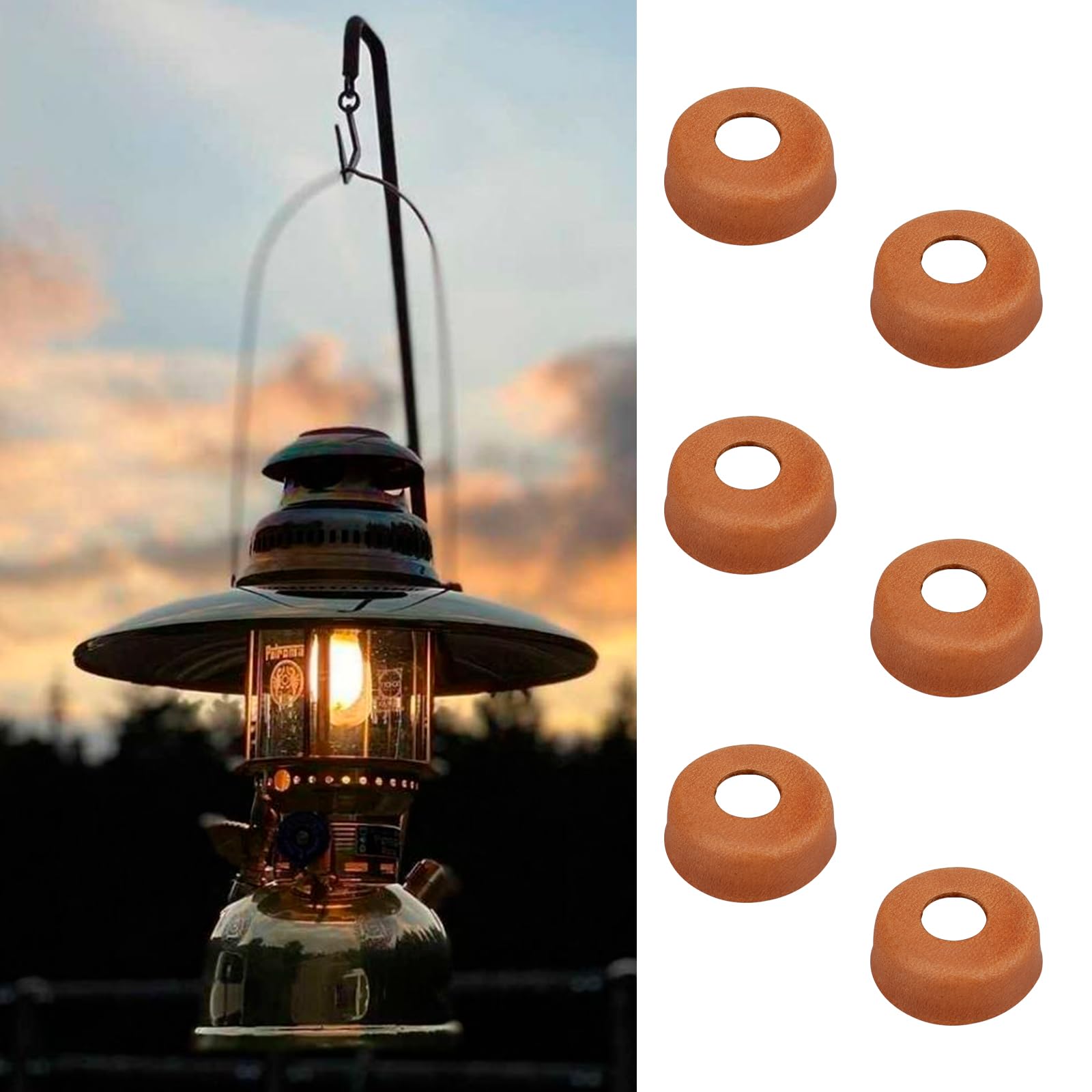 Amazon.com : LVACODV Lantern Accessories - 6 Pcs Leather Pump Cups