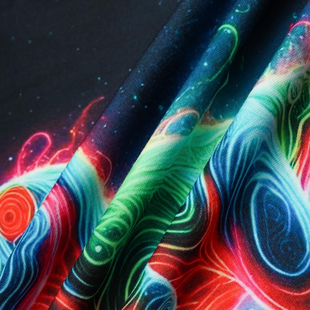 Dinosaur Neon Shirts for Boys Girls 3-14 Years, 3D Party Crew Neck Short Sleeve T-Shirts for Kids Graphic Tees - Image 4