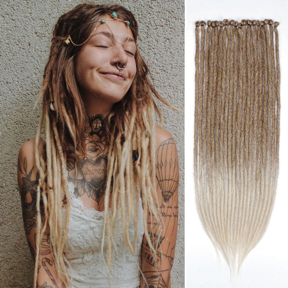 Amazon.com : Kraler 24 inch 40 Strands Thick Dreadlock  display picture 2